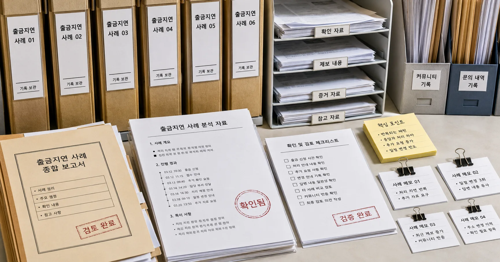 먹튀사이트 출금지연 사례 핵심 확인 흐름을 정리한 정보 이미지