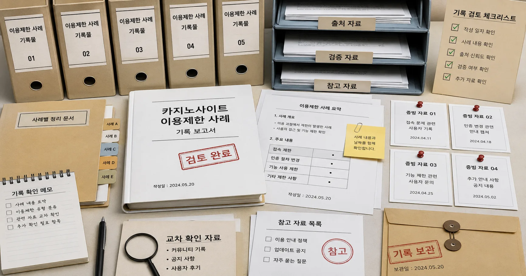 카지노사이트 이용제한 사례 비교 기준과 주의사항을 정리한 정보 이미지