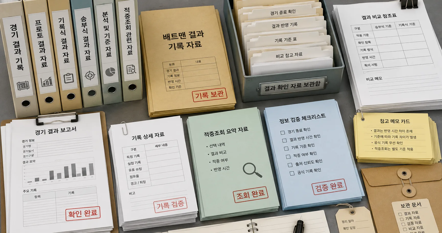 배트맨 결과 비교 기준과 주의사항을 정리한 정보 이미지