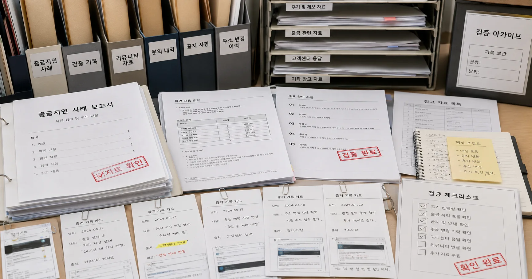 먹튀검증 출금지연 사례 핵심 확인 흐름을 정리한 정보 이미지