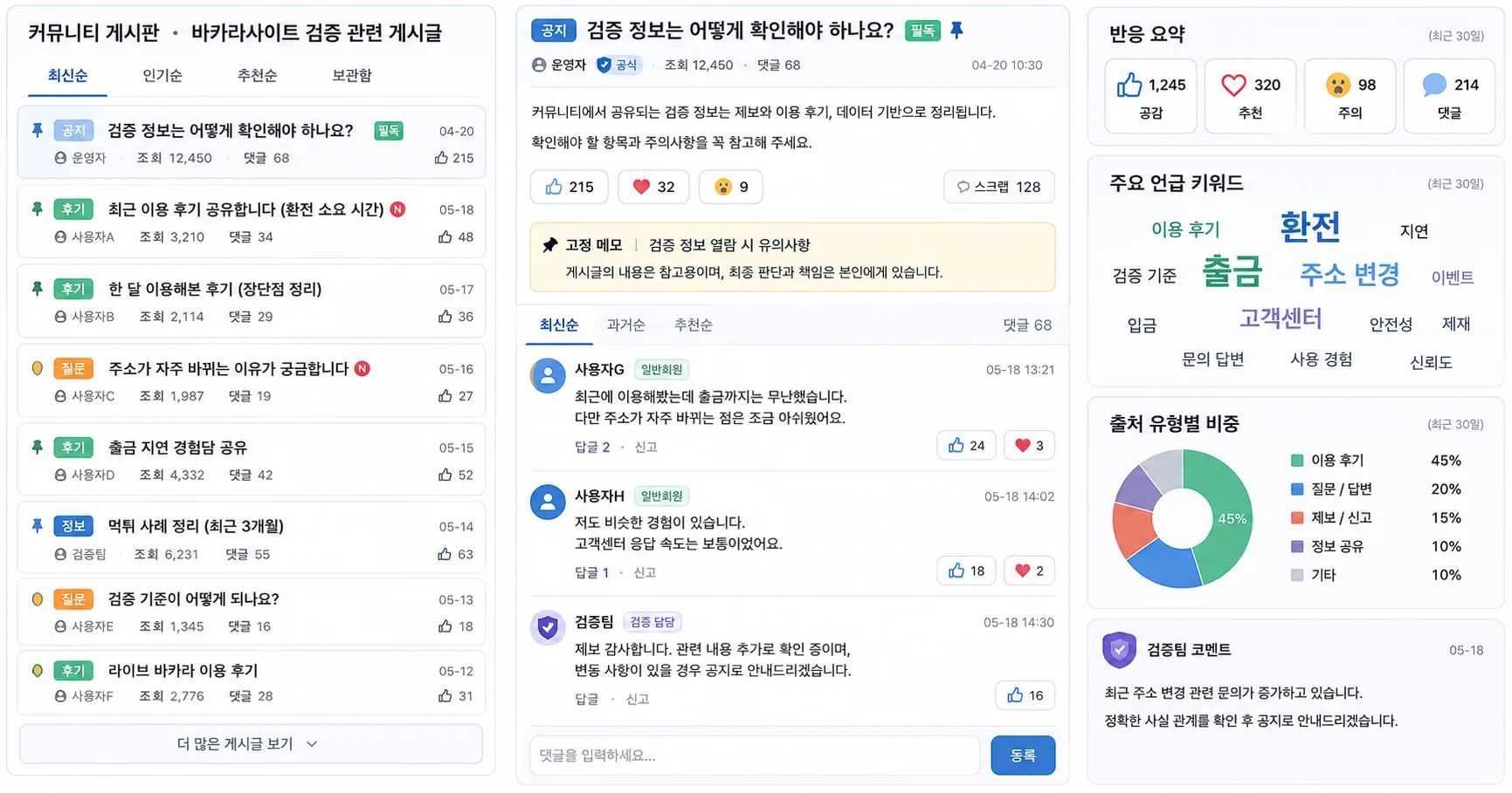 바카라사이트 검증 비교 기준과 주의사항을 정리한 정보 이미지