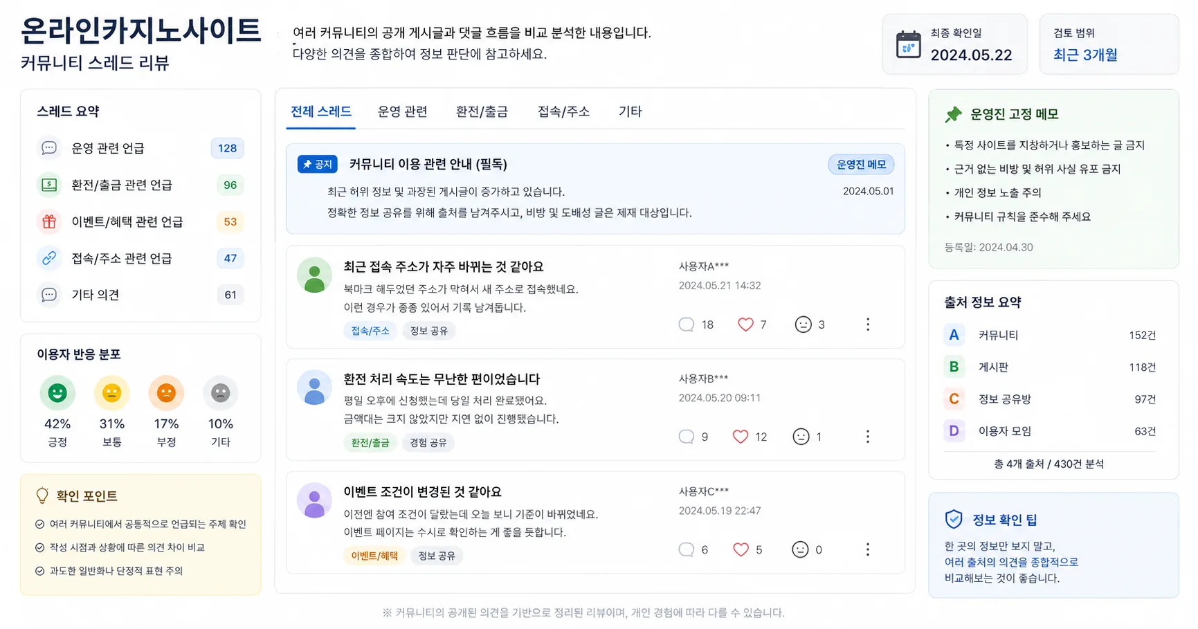 온라인카지노사이트 핵심 확인 흐름을 정리한 정보 이미지