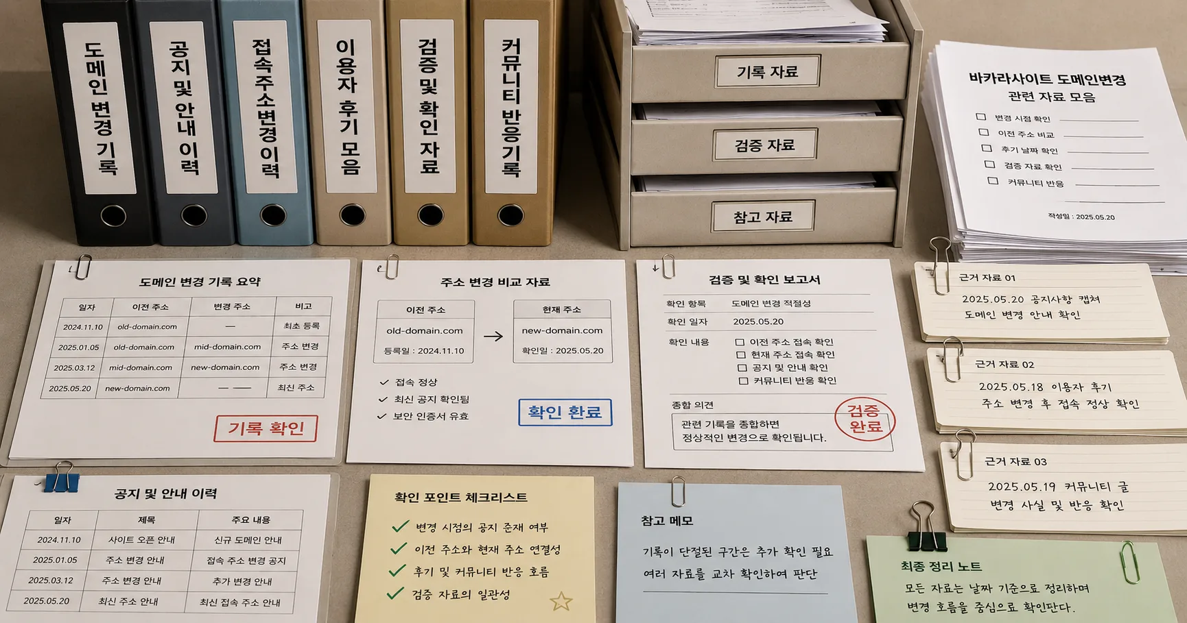 바카라사이트 도메인변경 비교 기준과 주의사항을 정리한 정보 이미지