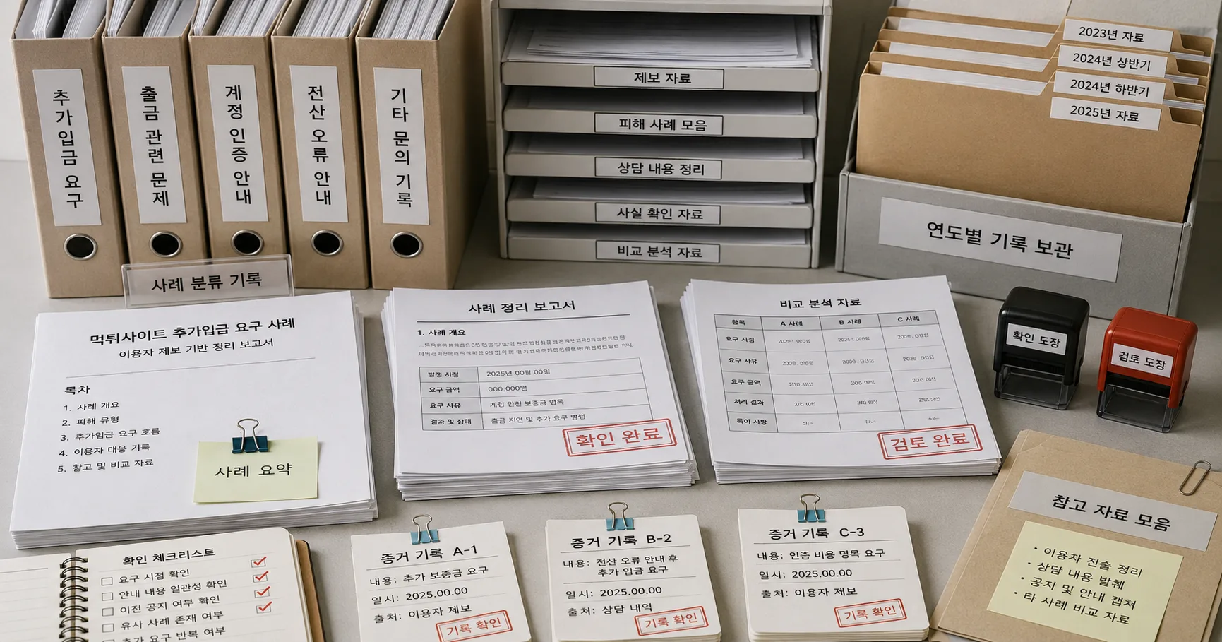 먹튀사이트 추가입금 요구 사례 핵심 확인 흐름을 정리한 정보 이미지