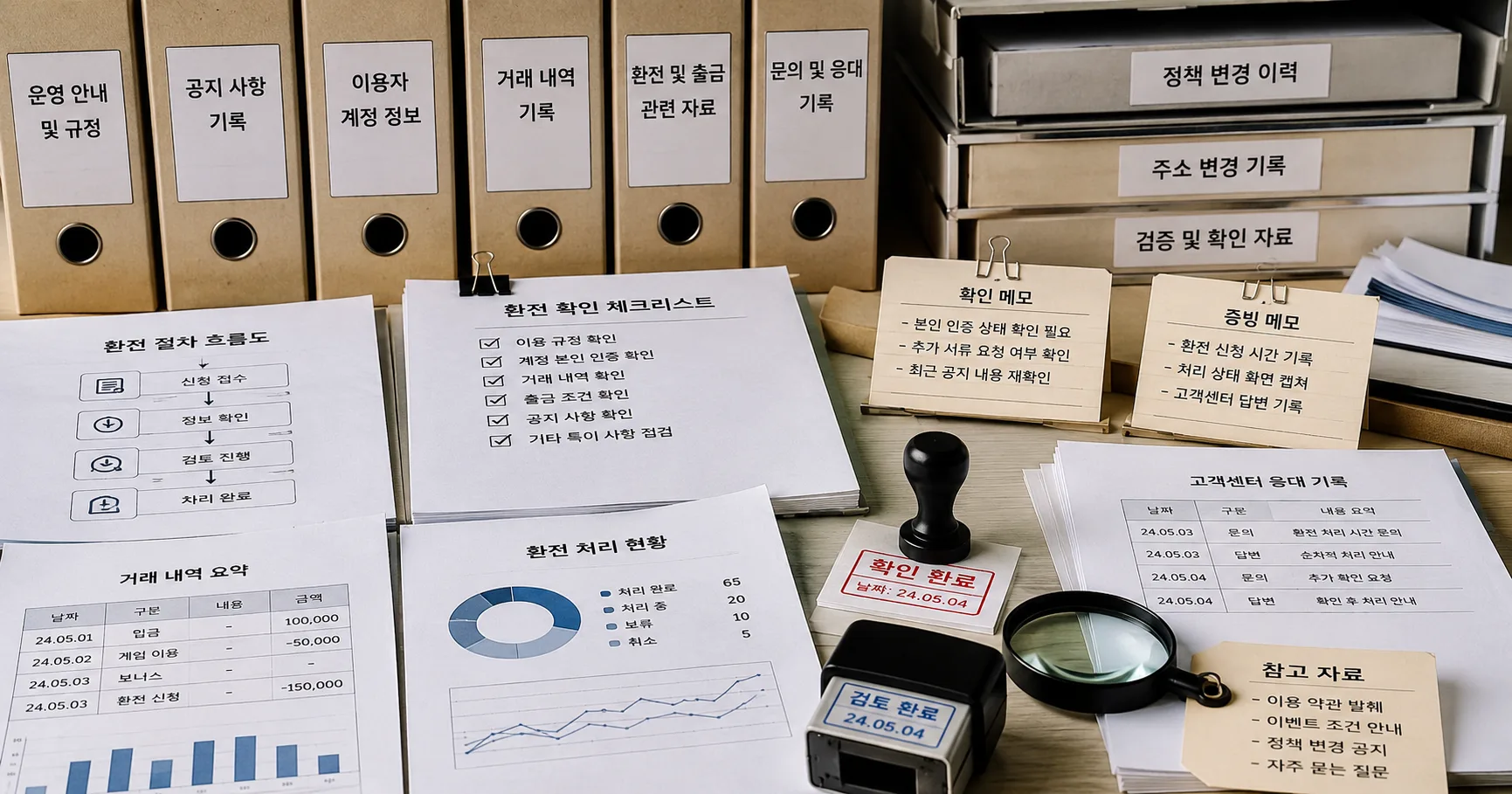 카지노사이트 환전 핵심 확인 흐름을 정리한 정보 이미지