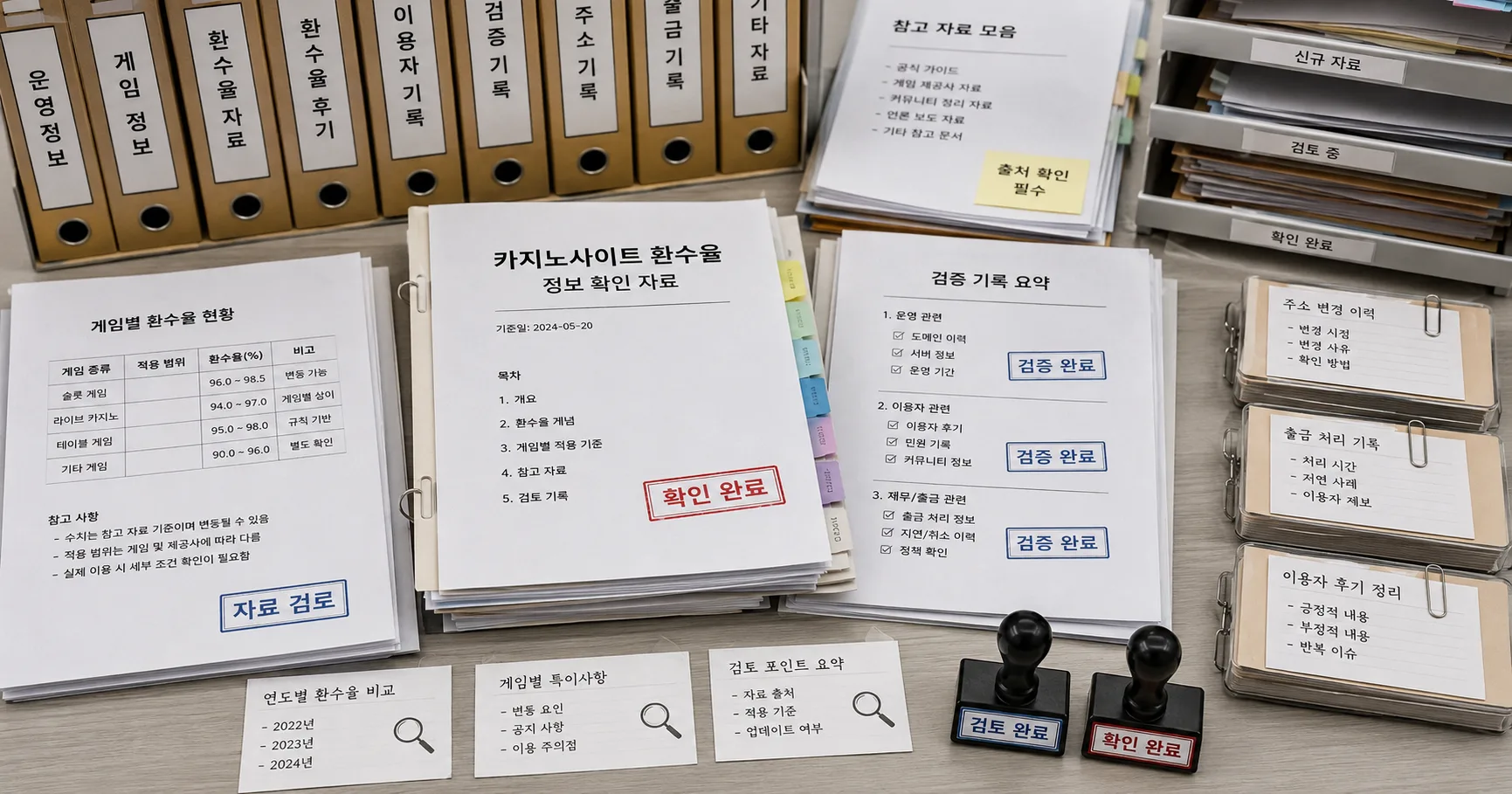 카지노사이트 환수율 핵심 확인 흐름을 정리한 정보 이미지