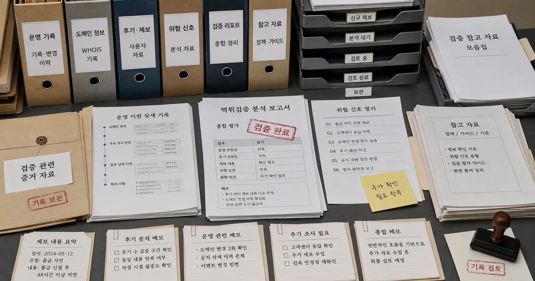 먹튀검증 용어정리 핵심 확인 흐름을 정리한 정보 이미지