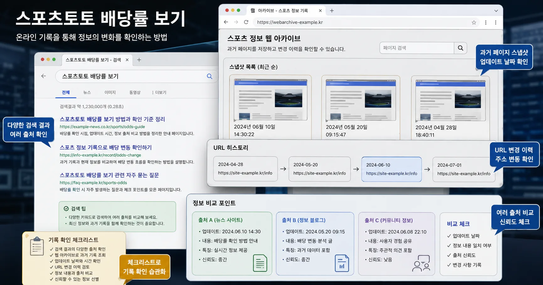 스포츠토토 배당률 보기 핵심 확인 흐름을 정리한 정보 이미지