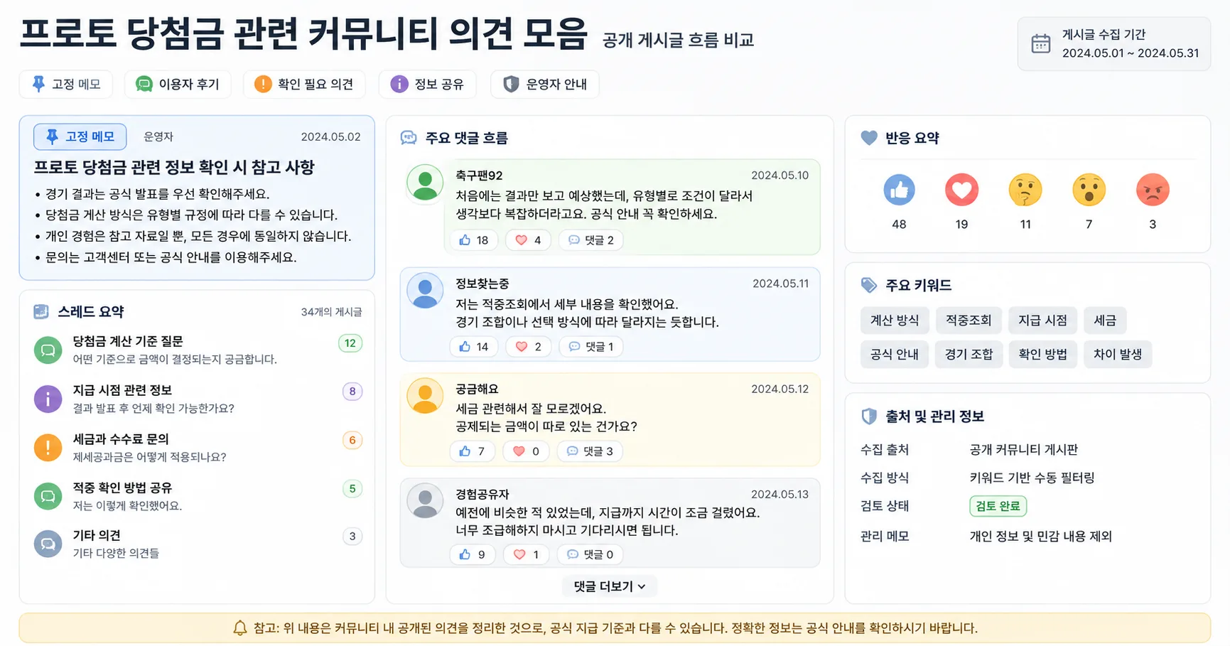 프로토 당첨금 핵심 확인 흐름을 정리한 정보 이미지