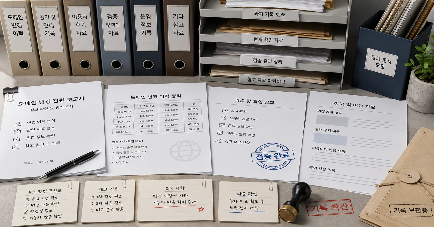 카지노사이트 도메인변경 핵심 확인 흐름을 정리한 정보 이미지
