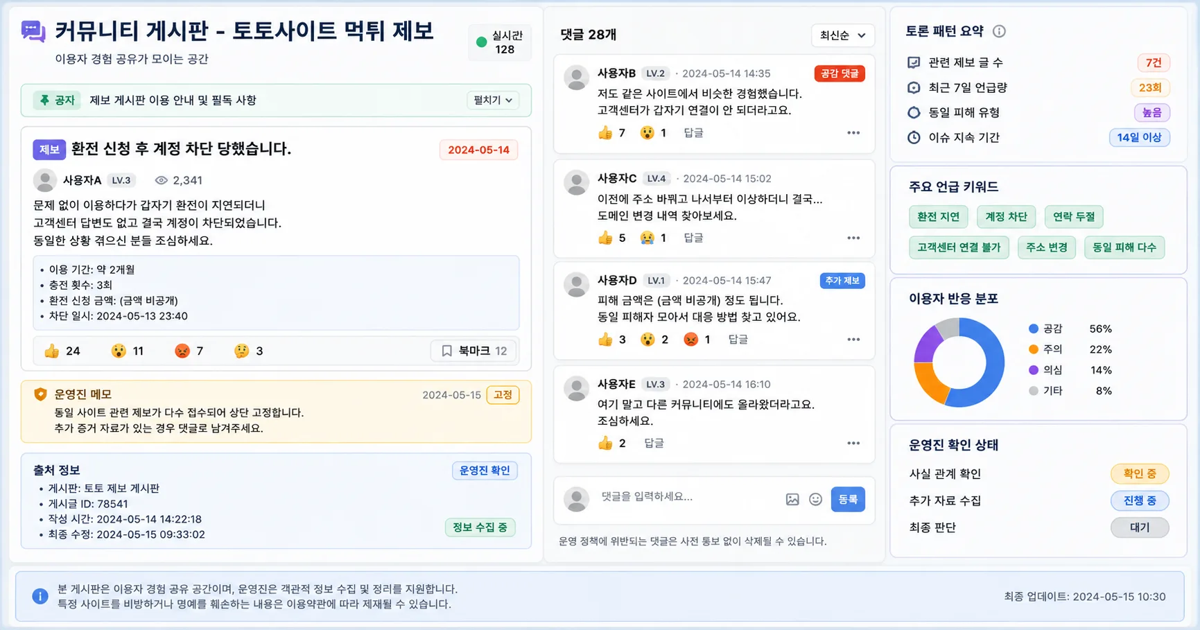 토토사이트 먹튀 제보 핵심 확인 흐름을 정리한 정보 이미지
